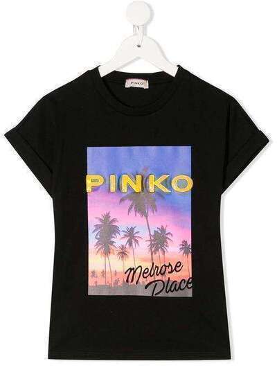 Pinko Kids logo print T-shirt 22866