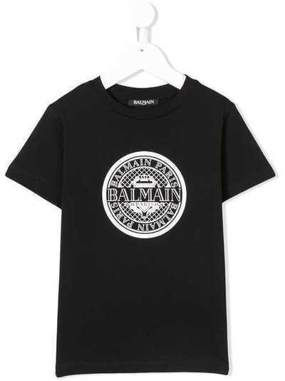 Balmain Kids футболка с логотипом 6K8521KX080