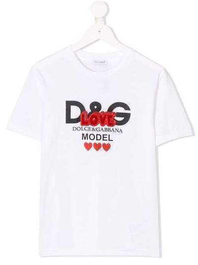 Dolce & Gabbana Kids футболка с логотипом L5JTBTG7QDY