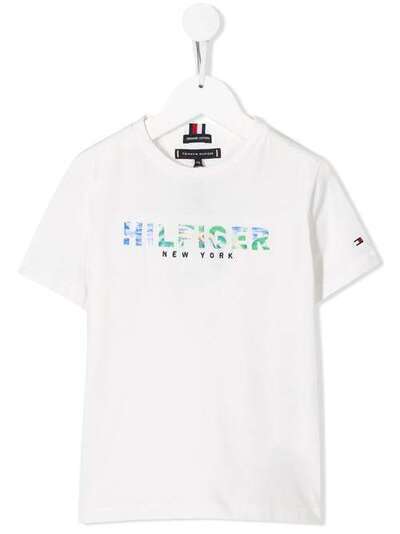 Tommy Hilfiger Junior футболка с вышитым логотипом KB0KB04990