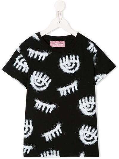 Chiara Ferragni Kids футболка с принтом CFKT016B