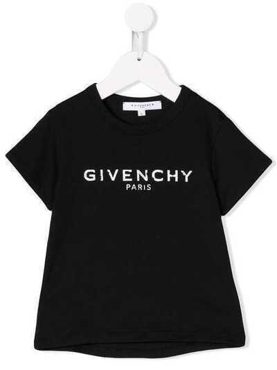 Givenchy Kids футболка с принтом логотипа H1508709B