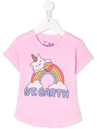 Mc2 Saint Barth Kids футболка с принтом RAINBOWEMMA