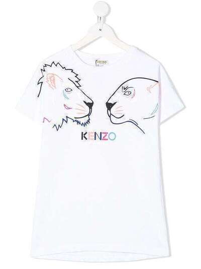 Kenzo Kids футболка с логотипом KQ30248