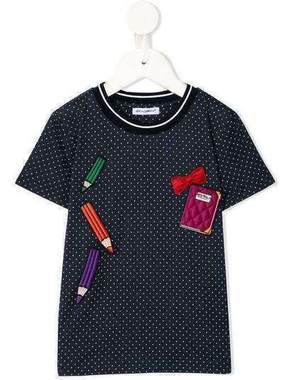 Dolce & Gabbana Kids футболка в горох L5JTEJG7TNF