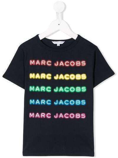 Little Marc Jacobs футболка с неоновыми логотипами W15483849