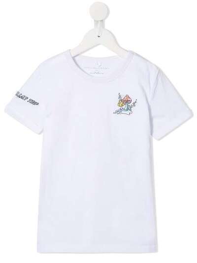 Stella McCartney Kids футболка с вышивкой 566297SNJE4