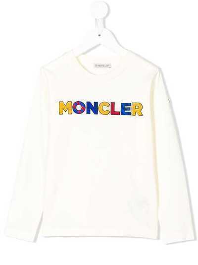 Moncler Kids футболка с логотипом 802145083092