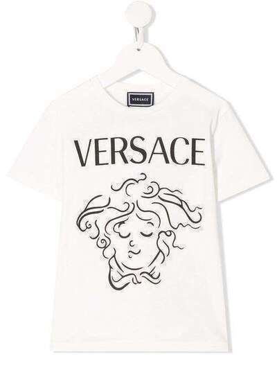 Young Versace футболка с графичной надписью YC000247YA00079