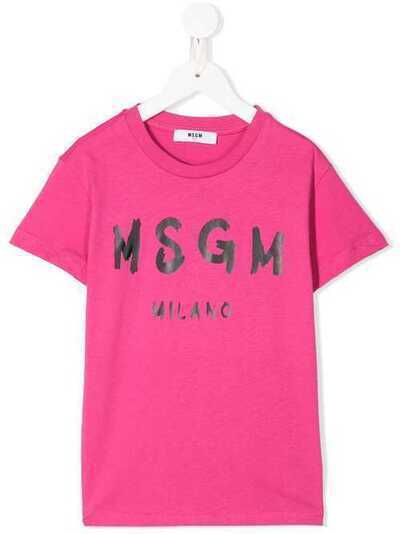 Msgm Kids футболка с логотипом 22685