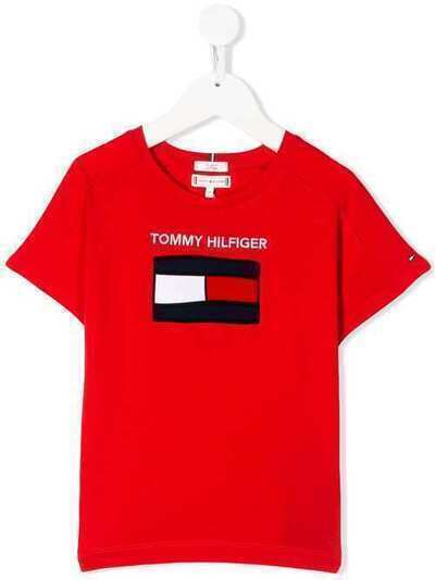 Tommy Hilfiger Junior футболка с вышитым логотипом KG0KG05036