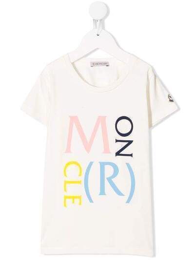 Moncler Kids футболка с логотипом F19548C724108790A