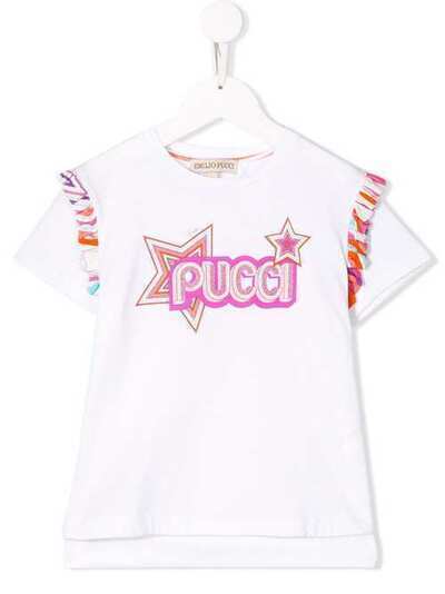 Emilio Pucci Junior футболка с логотипом ZK8101ZA060G