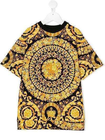 Young Versace baroque print T-shirt YVFAB427YFEC2H