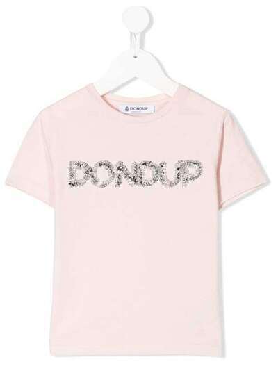 Dondup Kids футболка с декорированным логотипом YS189JY0013GGD