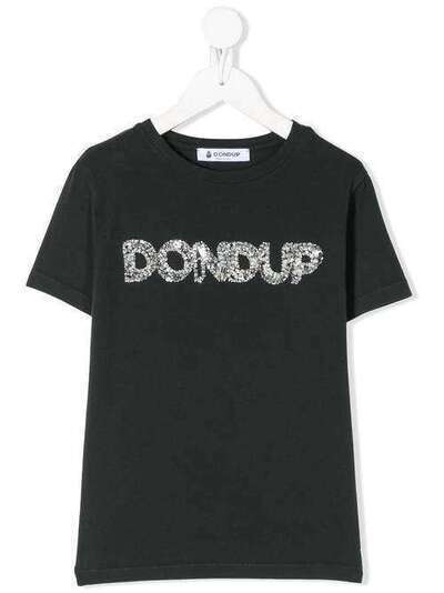 Dondup Kids футболка с декорированным логотипом YS189ZA30