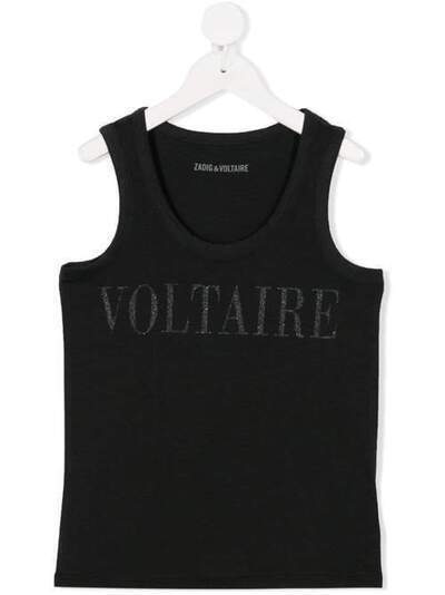 Zadig & Voltaire Kids топ с логотипом X15213091