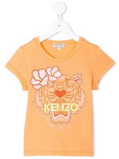 Kenzo Kids футболка с принтом тигра KN1013879