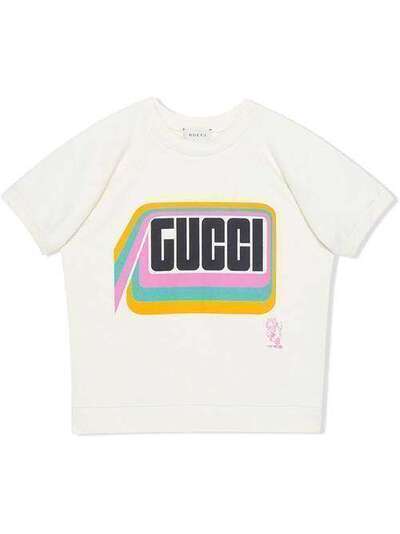 Gucci Kids футболка с логотипом 600729XJB6B