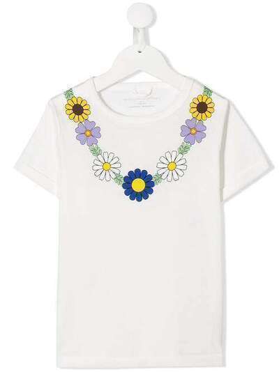 Stella McCartney Kids футболка с цветочным принтом 588696SOJF2