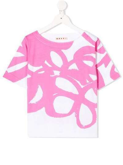 Marni Kids футболка с принтом M002MQMT130FK