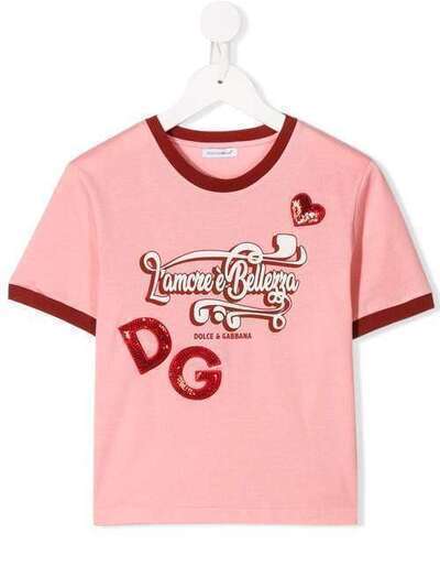 Dolce & Gabbana Kids футболка с логотипом L5JTBEG7TCD