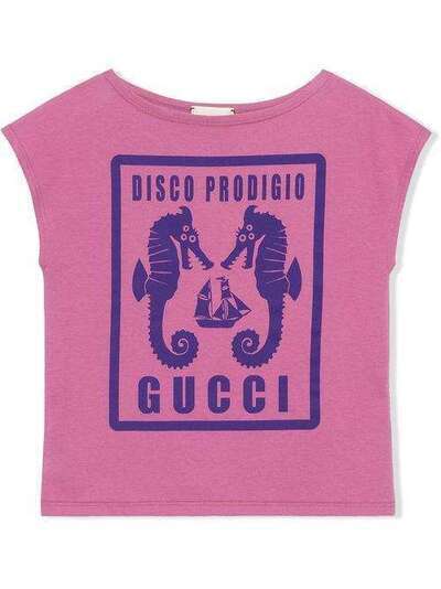 Gucci Kids футболка с принтом 552149XJB93