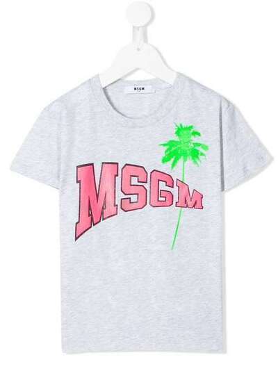Msgm Kids футболка с принтом 22086