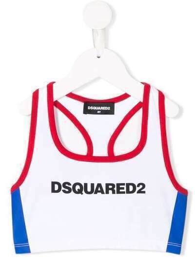 Dsquared2 Kids укороченный спортивный топ с логотипом DQ03ZND00XN