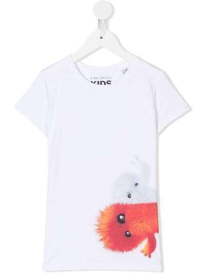 Ioana Ciolacu Kids dual monster print T-shirt IDK18TEE04REDREDMONSTER