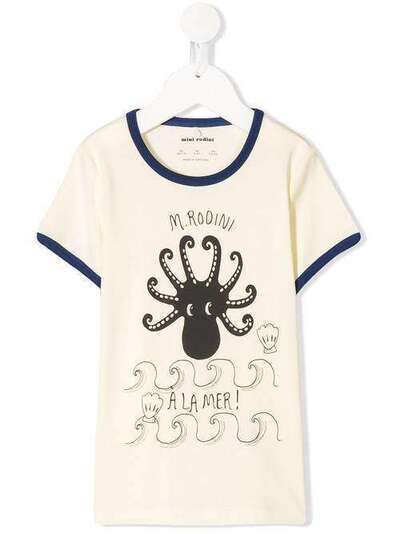 Mini Rodini футболка Octopus с принтом 2062010960