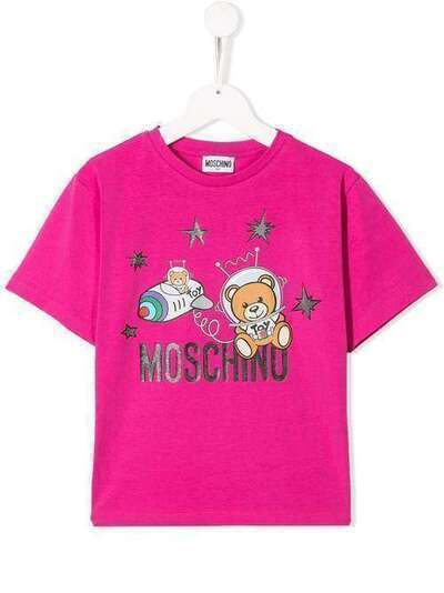 Moschino Kids футболка Space Teddy Bear HSM029JLBA12