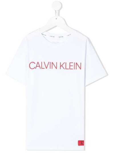 Calvin Klein Kids футболка с логотипом KK0KK00054