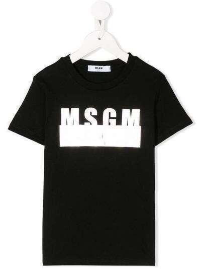 Msgm Kids футболка с логотипом 22477