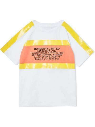 Burberry Kids футболка с принтом 8022665
