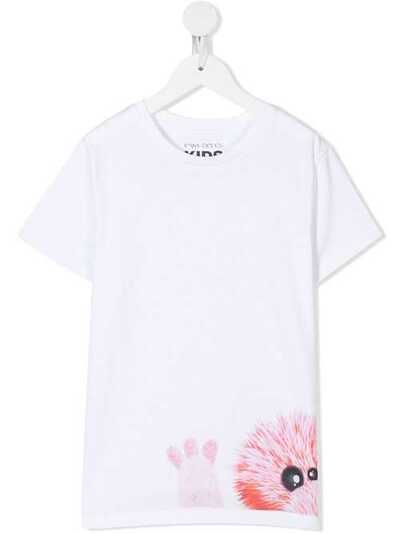 Ioana Ciolacu Kids monster print T-shirt IDK18TEE02PNKPINKMONSTER