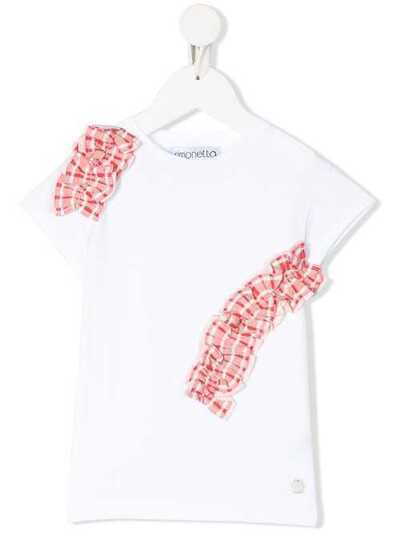 Simonetta футболка с короткими рукавами и оборками 1M8161MC960