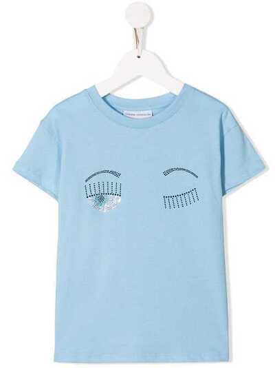 Chiara Ferragni Kids футболка Winking Eye CFKT012