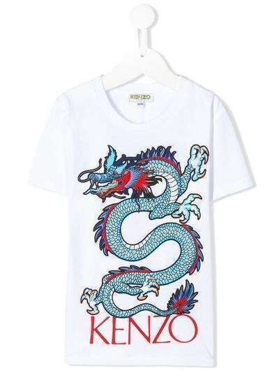 Kenzo Kids футболка с принтом Japanese Dragon KQ105485KQ08