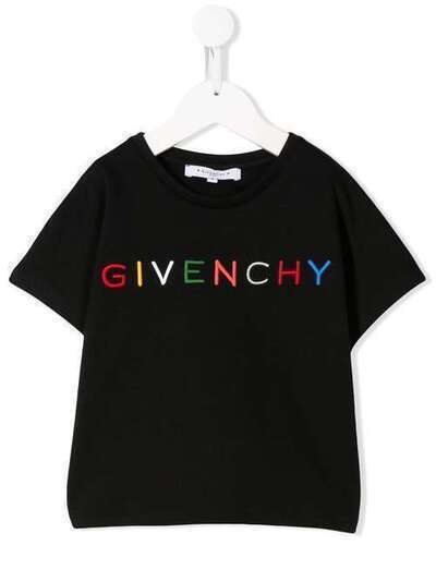 Givenchy Kids футболка с вышитым логотипом H1515509B
