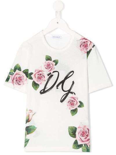 Dolce & Gabbana Kids футболка с круглым вырезом L5JTEVG7VXYHA96C