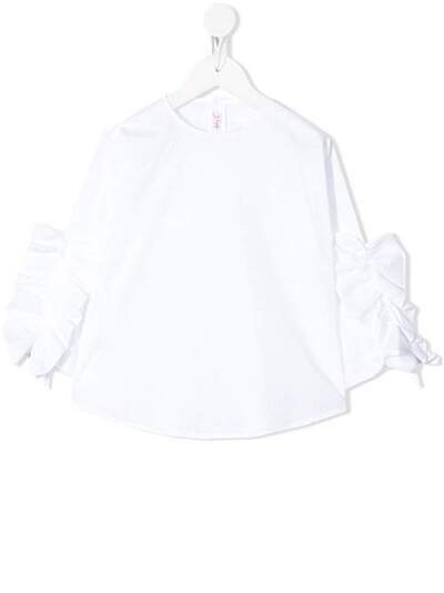 Il Gufo frill-detail long sleeve top P20CL178C0031