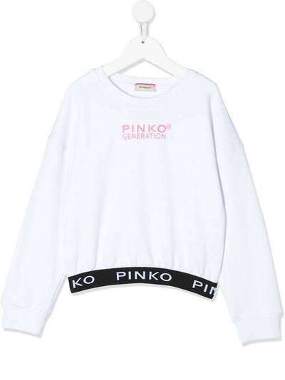 Pinko Kids футболка с логотипом 22680