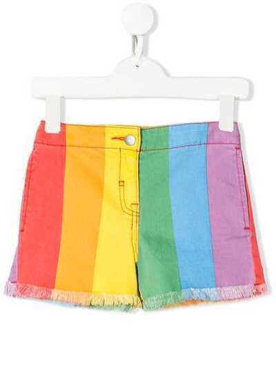 Stella McCartney Kids разноцветные джинсовые шорты 588563SOKA5