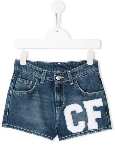 Chiara Ferragni Kids джинсовые шорты с логотипом CFKS005D