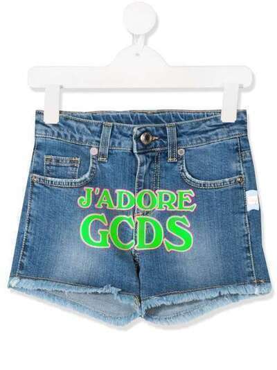 Gcds Kids джинсовые шорты с логотипом 23987