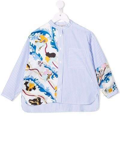 Emilio Pucci Junior рубашка со вставками
