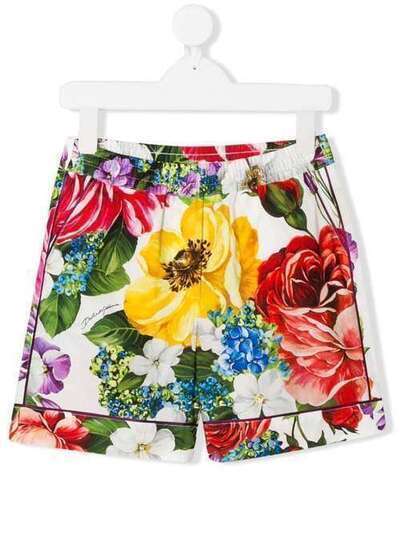 Dolce & Gabbana Kids шорты с цветочным принтом L52Q33HS5F9