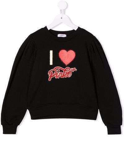 Pinko Kids толстовка с логотипом