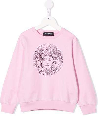 Versace Kids толстовка с декором Medusa